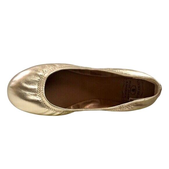 Lucky Brand Emmie Size 5.5M Rose Gold Ballet Flats Leather Great Condition - Picture 6 of 8